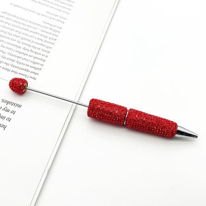 DIY solid color full diamond ballpoint pen exquisite heavy industry rhinestone cute ballpoint pen cross-border hot selling puzzle gift pen