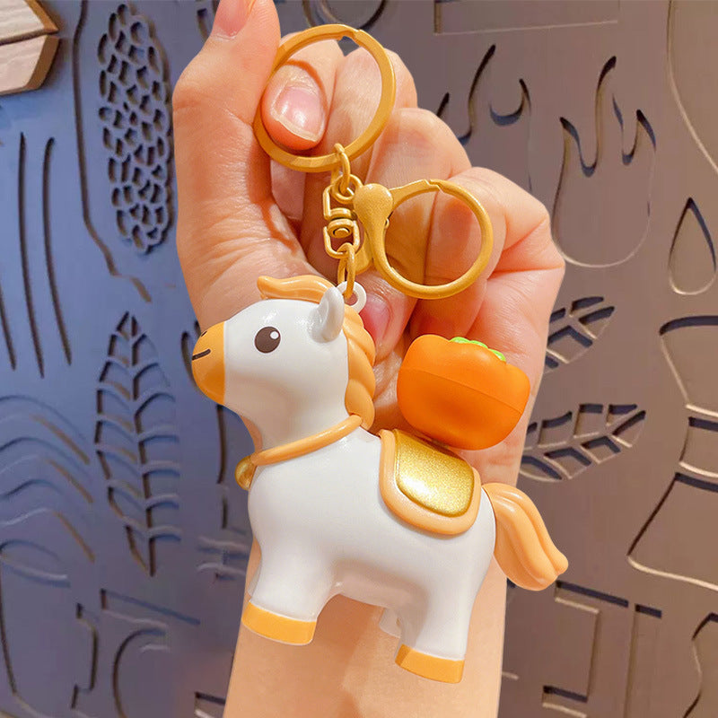 Horse Keychain - Love Pony Mobile Phone Pendant Car Key Chain Student Gift