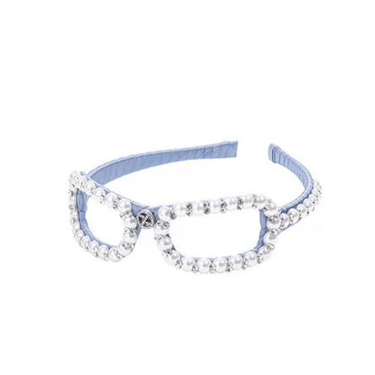 Design light luxury, high-end foreign fashion glasses, headbands, headbands, women's 2026 new high skull top headbands, hairpins