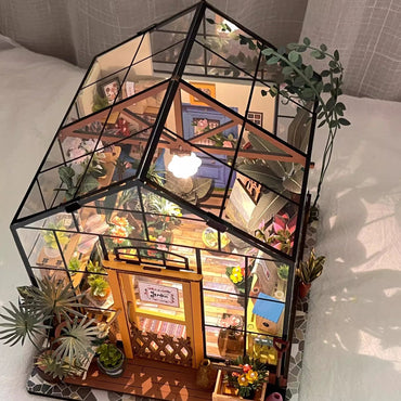 Casey Flower House DIY Cottage Model House Assembling Building Blocks Handmade Mini Exquisite Toys Girls' Day Gifts