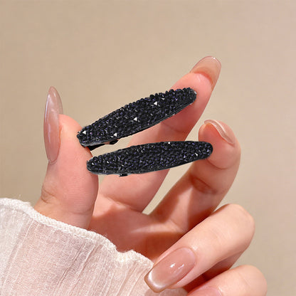 Small bangs clip shredded hairpin side forehead hairpin women's high-end new Korean mini flash diamond hairpin