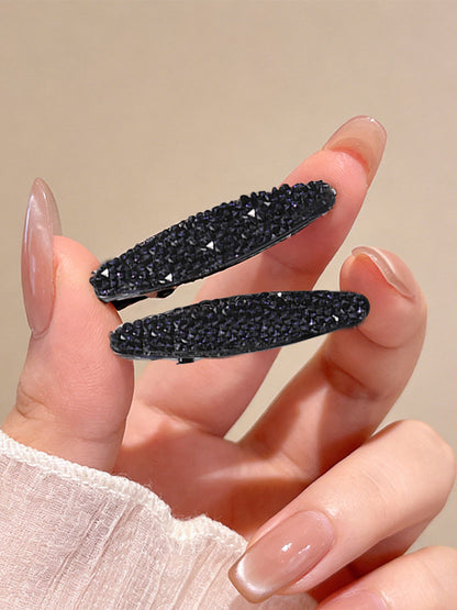 Small bangs clip shredded hairpin side forehead hairpin women's high-end new Korean mini flash diamond hairpin