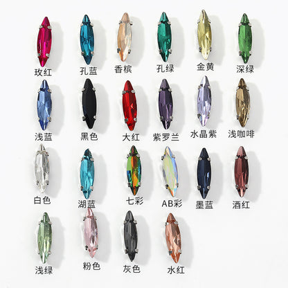 Slender claw drill, manual drilling, hand-stitched glass drill, anti-hook claw drill, hat accessories, clothing accessories, fine brassicle claw drill