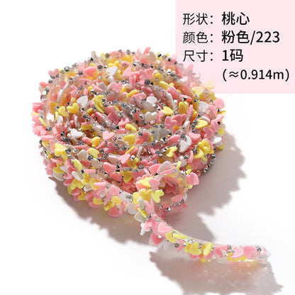Resin Diamond Rhinestone Strips - Tear-Off Ready-to-Paste Sequins Hot Diamond Shoes Clothing Accessories and DIY crafty