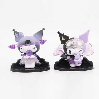 Anime werewolf killing Kuromi witch prophet doll model desktop microlandscape doll gacha ornament
