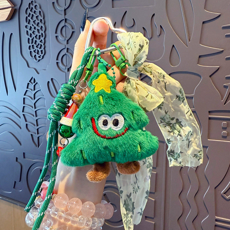 Creative Handmade DIY Plush Christmas Keychain Pendant Santa Miu Series Bag Ornament Small Gift