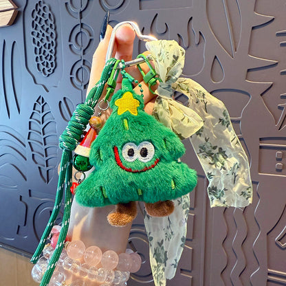 Creative Handmade DIY Plush Christmas Keychain Pendant Santa Miu Series Bag Ornament Small Gift