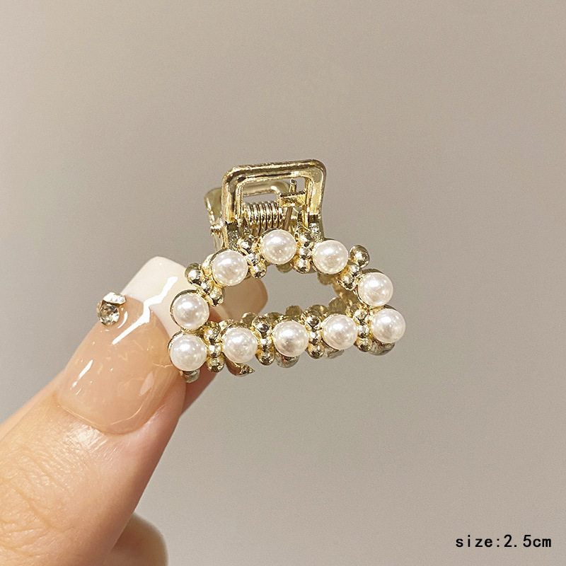 High-end flash diamond metal hair clip, small grab clip for women, bangs clip, side forehead hair clip, Korean headpiece clip, secure hair