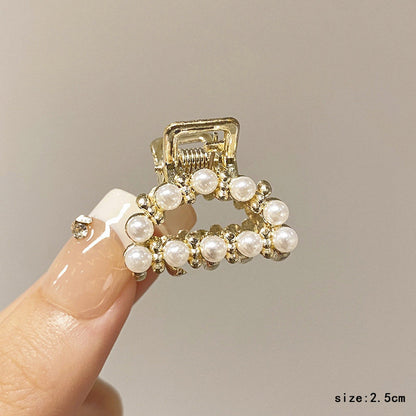 High-end flash diamond metal hair clip, small grab clip for women, bangs clip, side forehead hair clip, Korean headpiece clip, secure hair