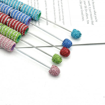 DIY striped full diamond ballpoint pen broken diamond heavy industry beaded ballpoint pen girl's heart cute gift pen spot wholesale