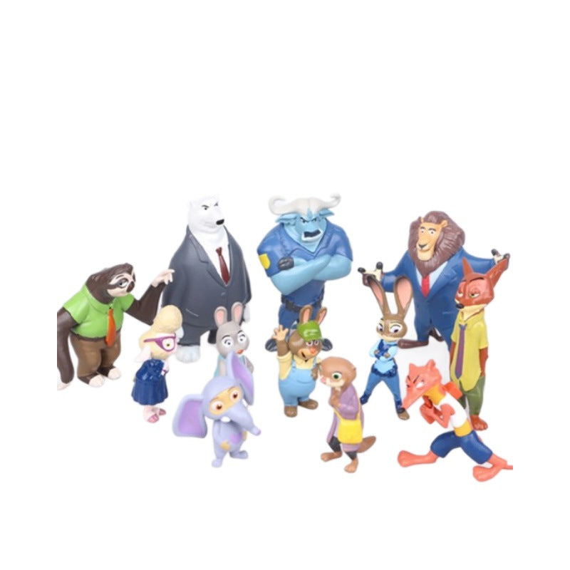 Zootopia bunny Judy Fox Nick handmade ornaments toys doll cake car decoration