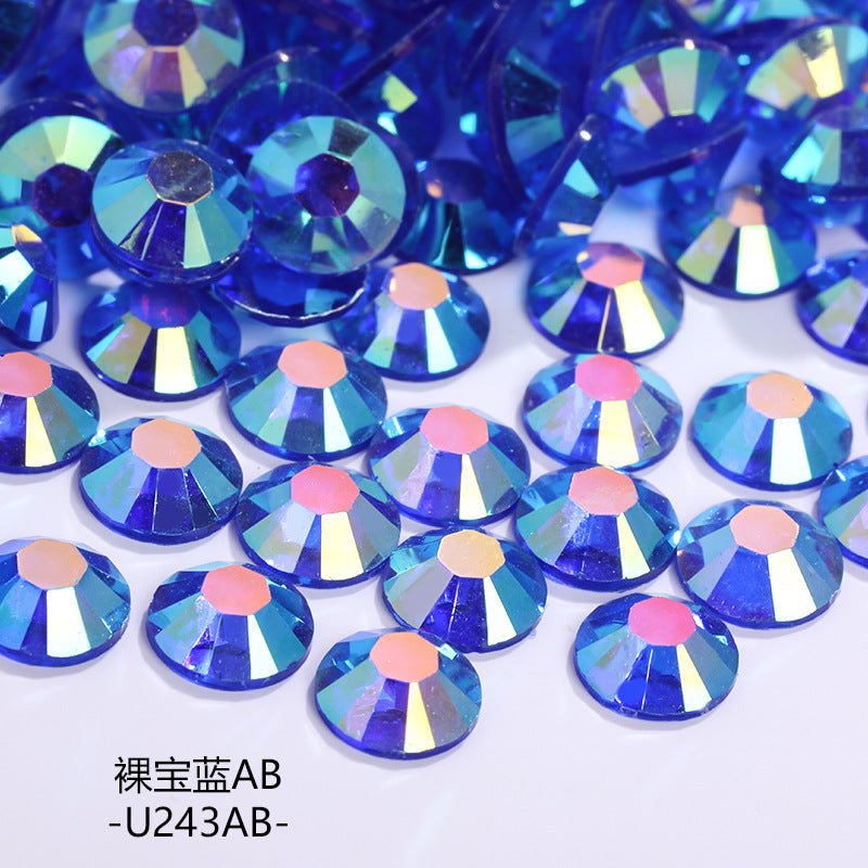 AB Colorful Resin Flat Bottom Rhinestones - Nail Art Clothing Shoes Bag Accessories