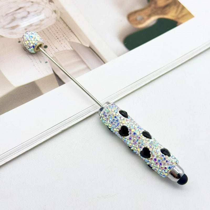 Colorful full diamond touch screen ballpoint pen creative DIY beaded multi-color love rhinestone ballpoint pen advertising gift pen
