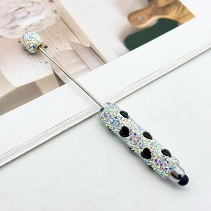 Colorful full diamond touch screen ballpoint pen creative DIY beaded multi-color love rhinestone ballpoint pen advertising gift pen