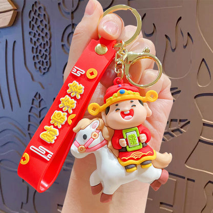 Horse Keychain - Love Pony Mobile Phone Pendant Car Key Chain Student Gift