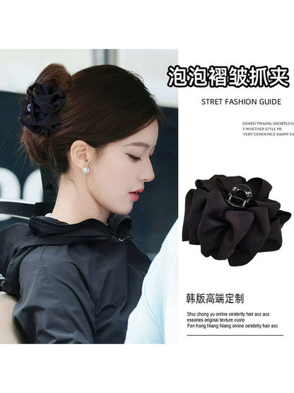 Small Cloud Bubble Claw Clip for Women, High-End Butterfly Bow Hair Clip, Hair Volume Small, Back Shark Clip Flower Hair