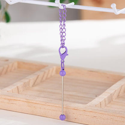 DIY Mini Beaded Keychains - Creative Handmade Wholesale Candy Color Metal Keychains