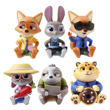 Zootopia bunny Judy Fox Nick handmade ornaments toys doll cake car decoration