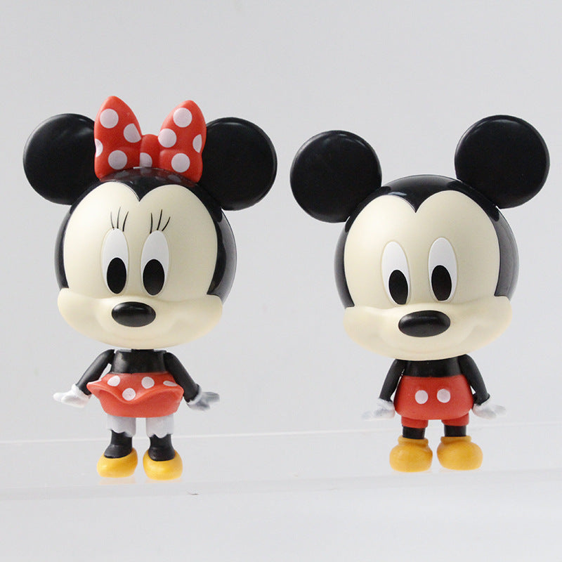 Birthday baking decoration Donald duck doll toy model cake decoration ornament Mickey Mouse car ornament ornament