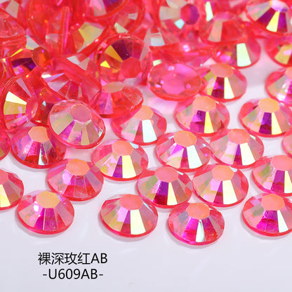 AB Colorful Resin Flat Bottom Rhinestones - Nail Art Clothing Shoes Bag Accessories