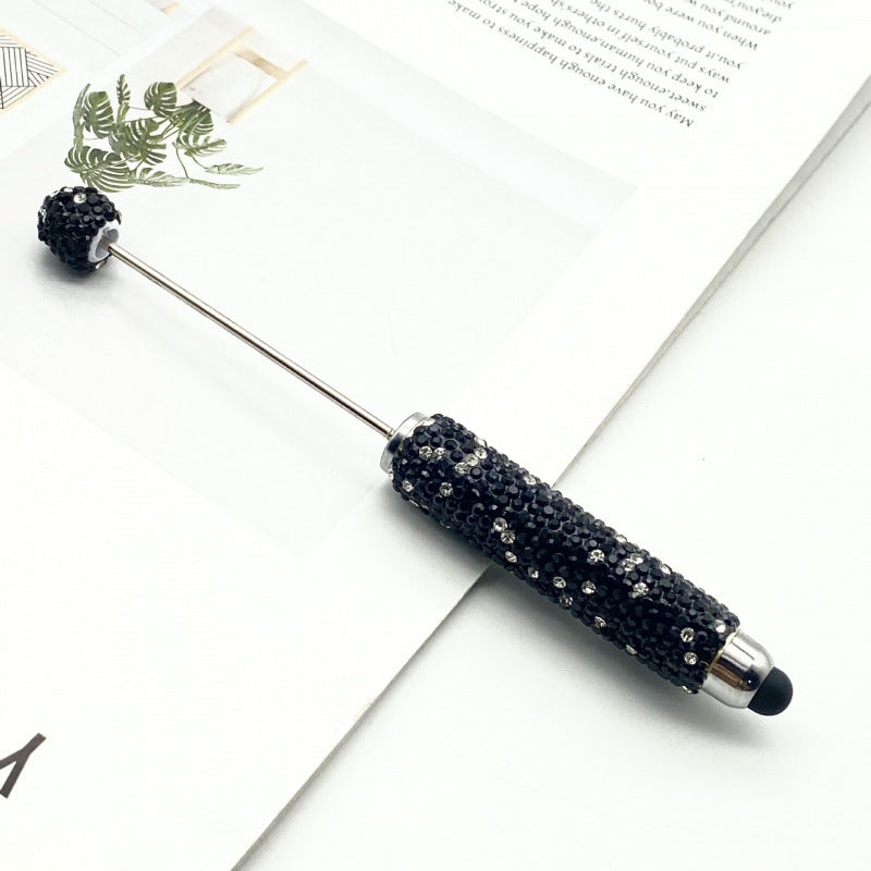 AB colorful full diamond touch screen pen DIY clay handmade rhinestone ballpoint pen live broadcast hot sale beaded gift pen hot sale