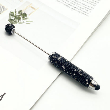 AB colorful full diamond touch screen pen DIY clay handmade rhinestone ballpoint pen live broadcast hot sale beaded gift pen hot sale