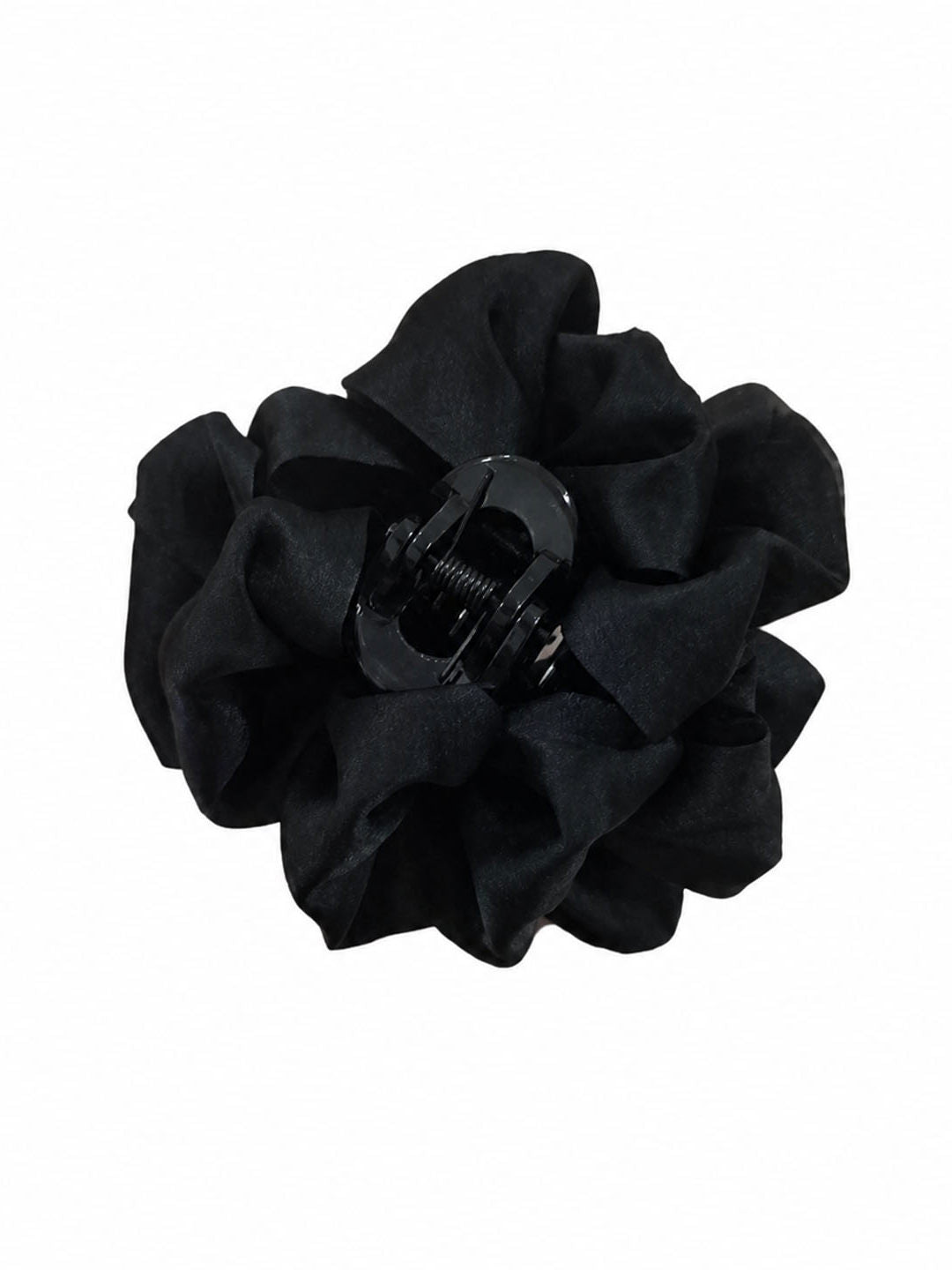 Black feather half-tie hair clip, small grab clip at the back of the head, high-end feel, little hair volume, shark clip, headpiece small size