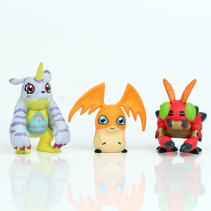 9 Digimon Hand-made Little Monster Cake Decoration Car Decoration Anime Figure