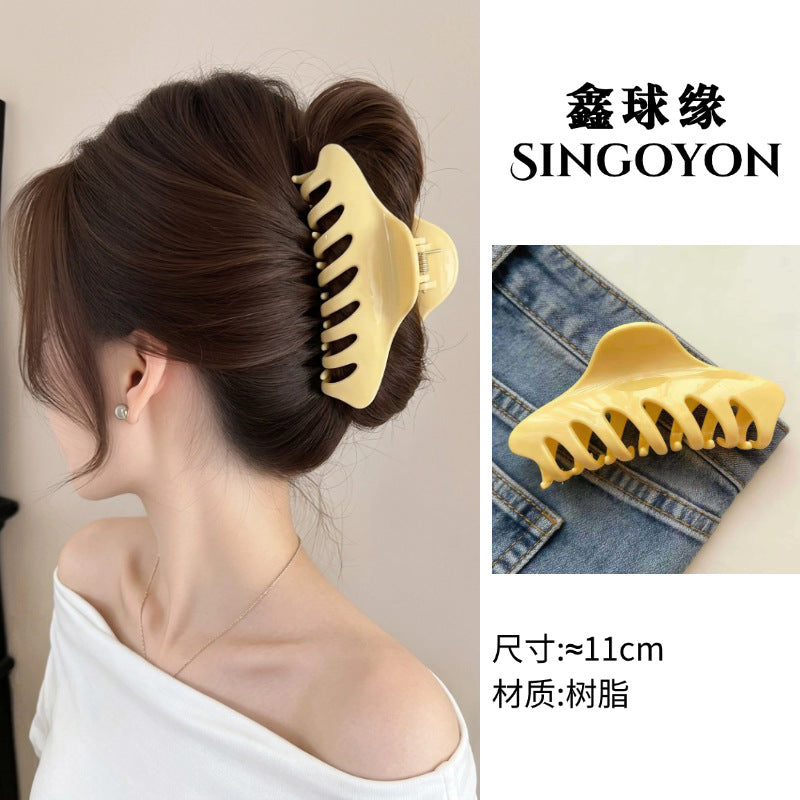 Large Versatile Grab Clip Women's Back of Head Shark Clip Korean Premium Hairpin 2026 Temperament Disc Hair Accessories