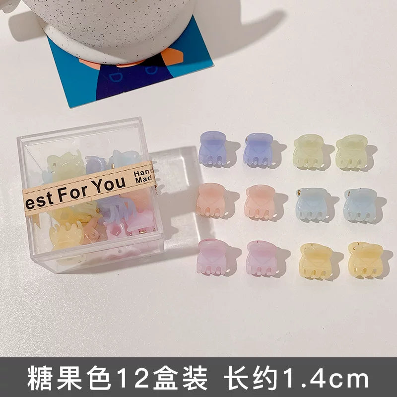 Forehead princess head small catch clip hairpin small broken hairpin headgear hairpin female net red side bangs clip clip
