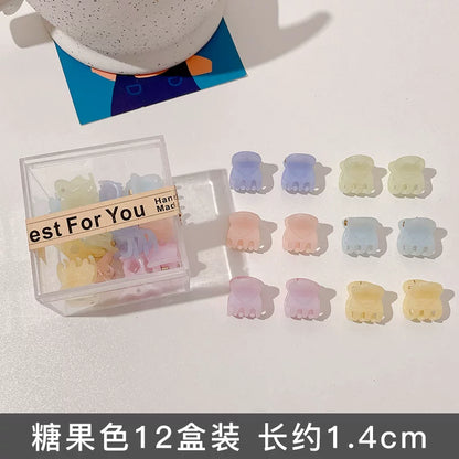 Forehead princess head small catch clip hairpin small broken hairpin headgear hairpin female net red side bangs clip clip