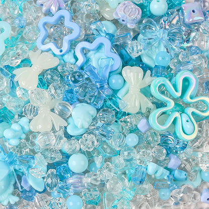 Cute Bow & Flower Acrylic Beads - DIY Mobile Phone Chain Necklace Lanyard Accessories