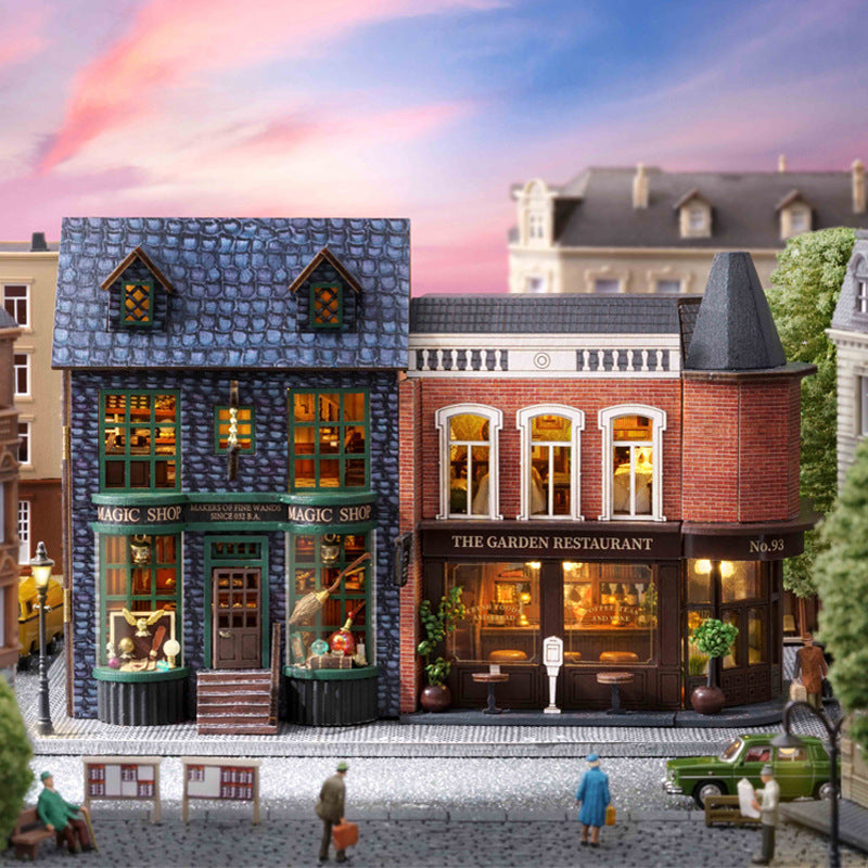 Smart Fun House DIY Cottage New Mini Home Series Wooden Handmade Can Be Opened and Closed Self-made Multi-level Model Gifts