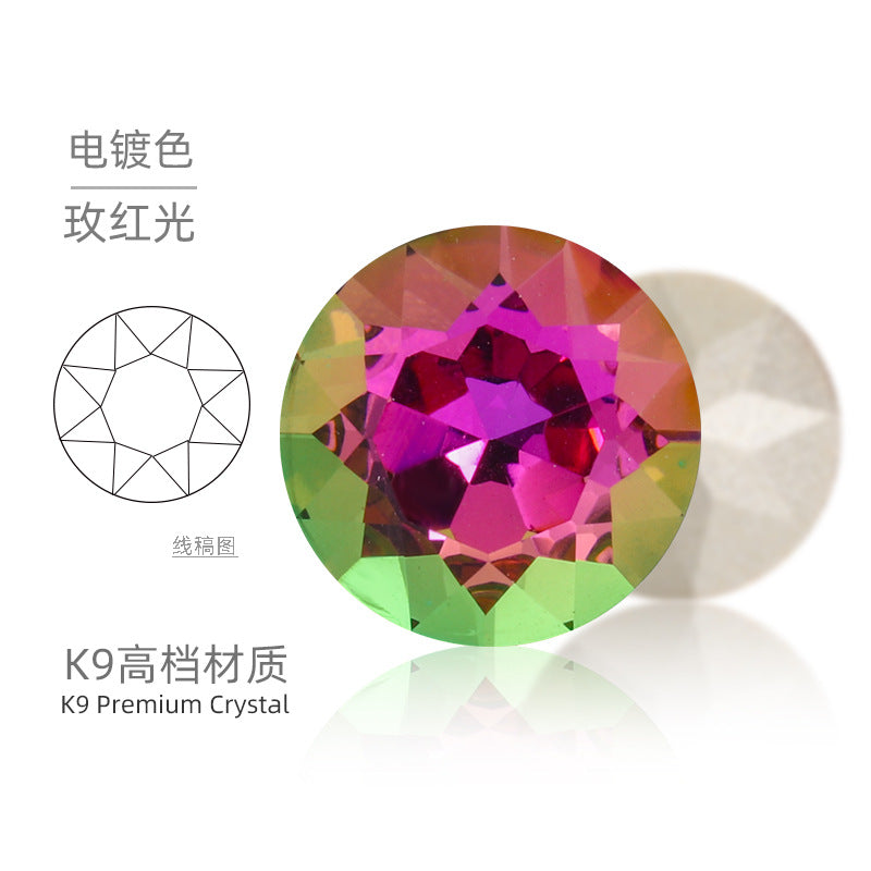 Cross-border K9 gemstone flower crystal glass special-shaped rhinestone headband, phone case crystal accessories, nail art diamond gemstone flower diamond beads