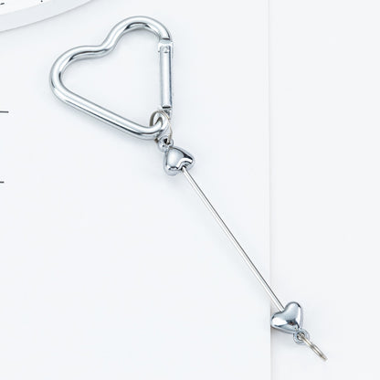 DIY Beaded Love Carabiner - Metal Bag Hook Jewelry Outdoor Kettle Backpack Carabiner