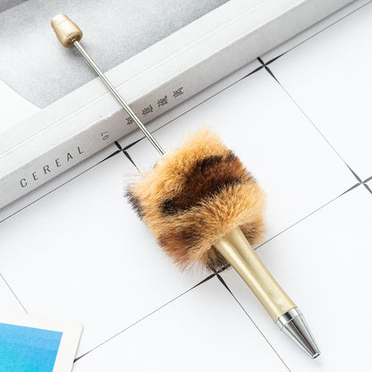 DIY Plastic Ballpoint Pen - Creative Handmade Plush Cartoon Hairball Pen Wholesale