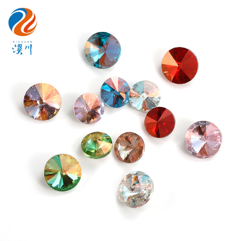 Xichuan New Light Color LA Series Satellite Pointed Bottom Glass Rhinestones, Clothing Accessories, DIY Jewelry Diamond Attachment Materials