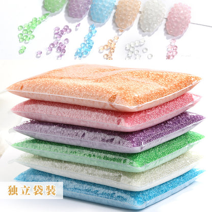 New flat resin rhinestone nail nail polish glow diamond DIY nail stickers imitating Olympic diamonds handmade diamond attachment wholesale