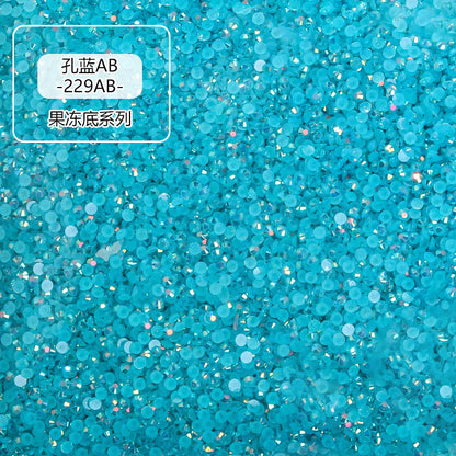 AB Colorful Resin Flat Bottom Rhinestones - Nail Art Clothing Shoes Bag Accessories