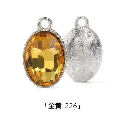 Cross-border wholesale oval pendants, zinc alloy pendants, earrings, bracelets, jewelry accessories, high-appearance oval single pendants