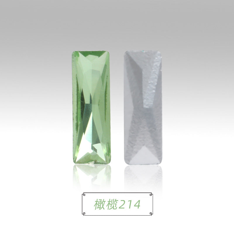 Spot wholesale Rectangular culet, special-shaped, crystal glass diamonds, mobile phone cases, perfume seats, bags and other DIY sticker drills