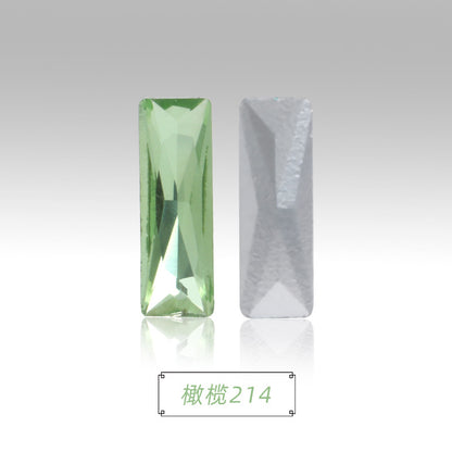 Spot wholesale Rectangular culet, special-shaped, crystal glass diamonds, mobile phone cases, perfume seats, bags and other DIY sticker drills