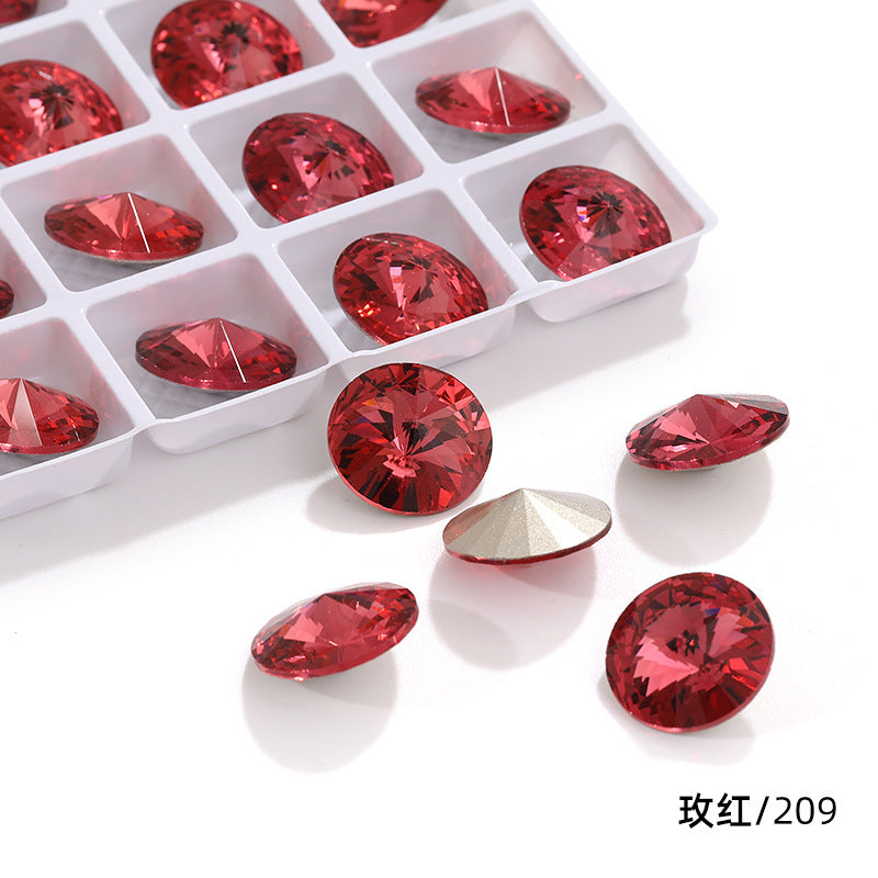 K9 High-End Rhinestone, Satellite, Special-Shaped High-Top Diamond, Wedding Dress, Dress, Crystal Jewelry, Nail Art, Diamond Material, Pointed Bottom Rhinestone