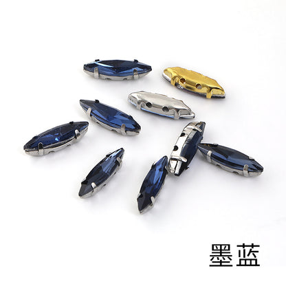 Slender claw drill, manual drilling, hand-stitched glass drill, anti-hook claw drill, hat accessories, clothing accessories, fine brassicle claw drill