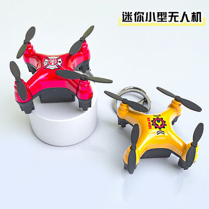 Creative Cartoon Mini Small Drone Series Keychain Kids School Bag Car Keychain Small Gifts Wholesale