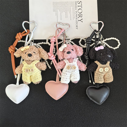 KeyChain Creative Little Fragrance Style Plush Bear - Bean Bear Keychain Pendant Couple Mr. Bean Dressing Bear