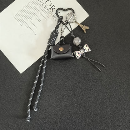 Bag Hanging Mobile Phone Lanyard Fashion Pendant Braided Bow Keychain