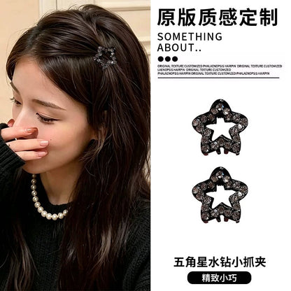 Korean small hair clips, side-frontal bangs clips, broken hair clips, high-end hair clips, loose hair clips, flashing diamond duckbill clips