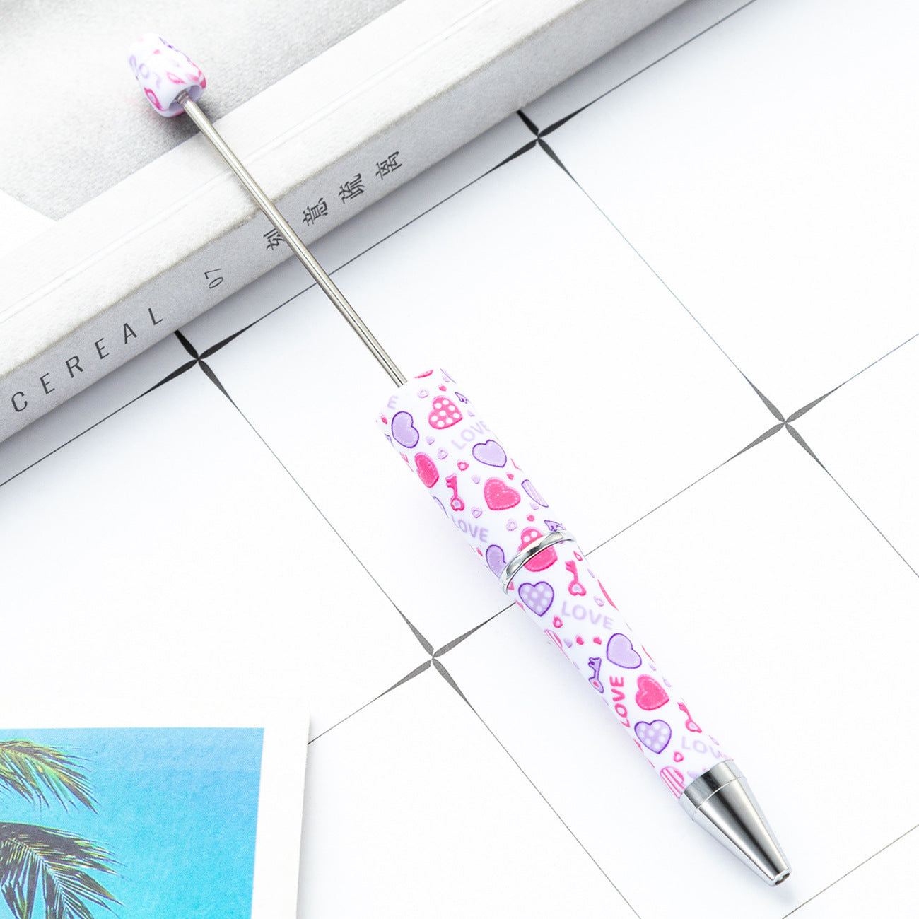 Valentine's Day Beadable Ballpoint Pen – DIY Love Gift Pen | Multiple Colors