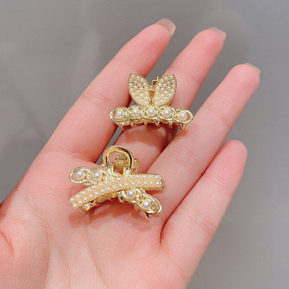 High-end flash diamond metal hair clip, small grab clip for women, bangs clip, side forehead hair clip, Korean headpiece clip, secure hair